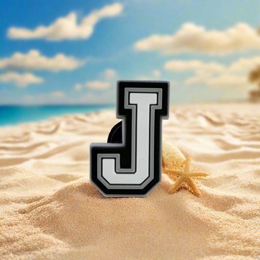 Letter J Croc Charm