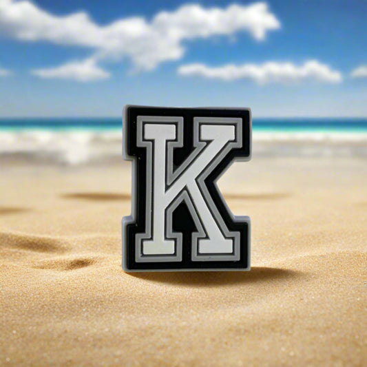 Letter K Croc Charm