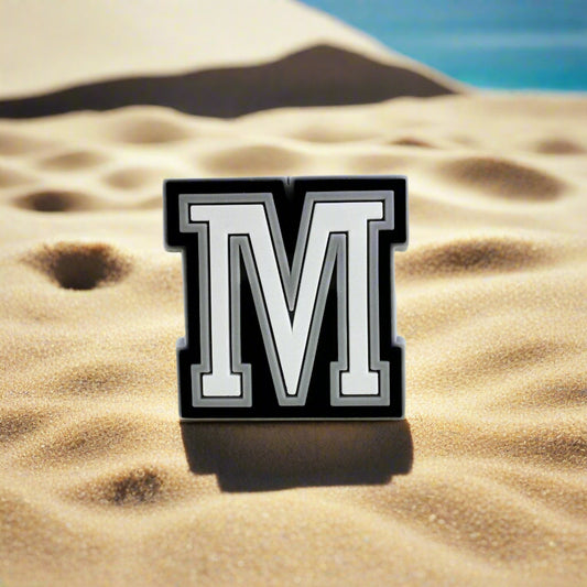 Letter M Croc Charm