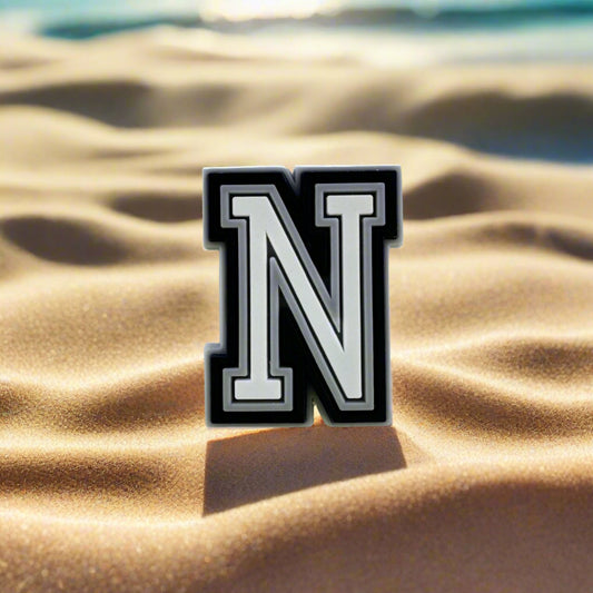 Letter N Croc Charm
