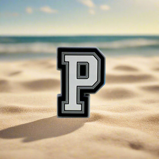 Letter P Croc Charm