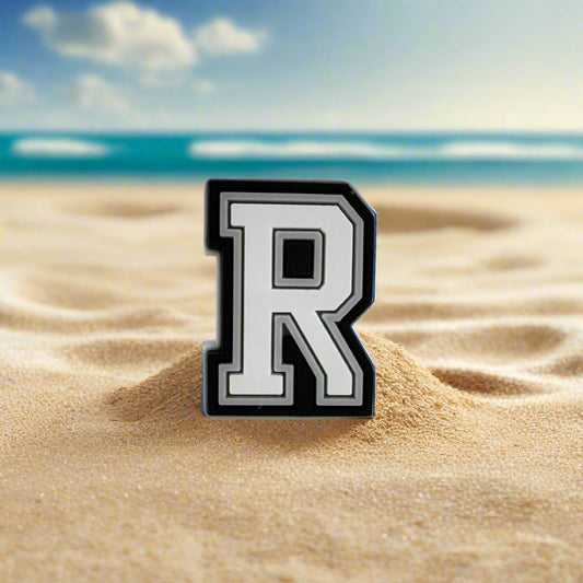 Letter R Croc Charm