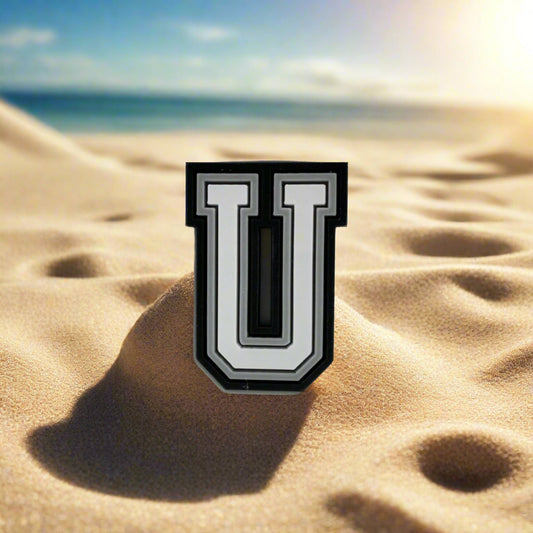 Letter U Croc Charm