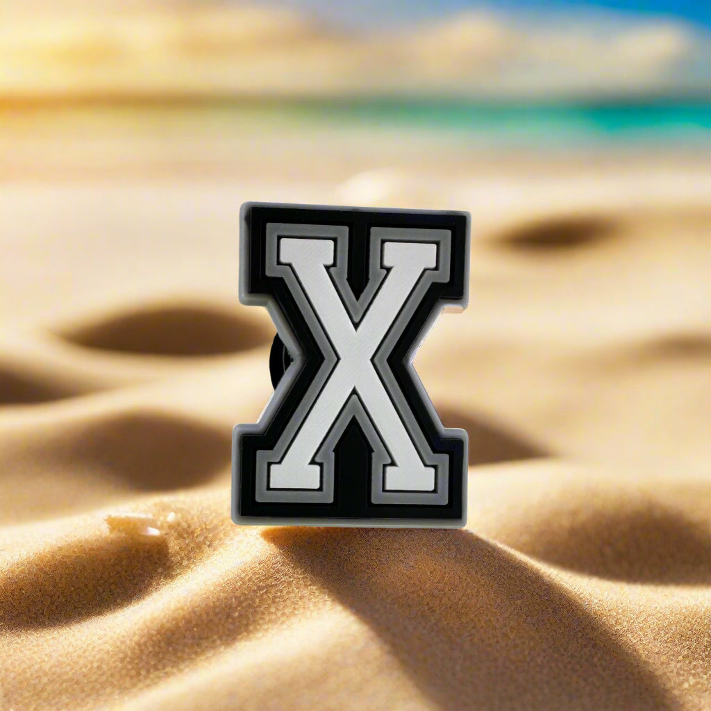 Letter X Croc Charm