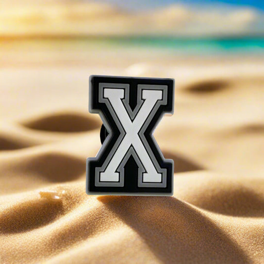 Letter X Croc Charm