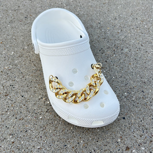 Lightly Blinged Cuban Croc Chain