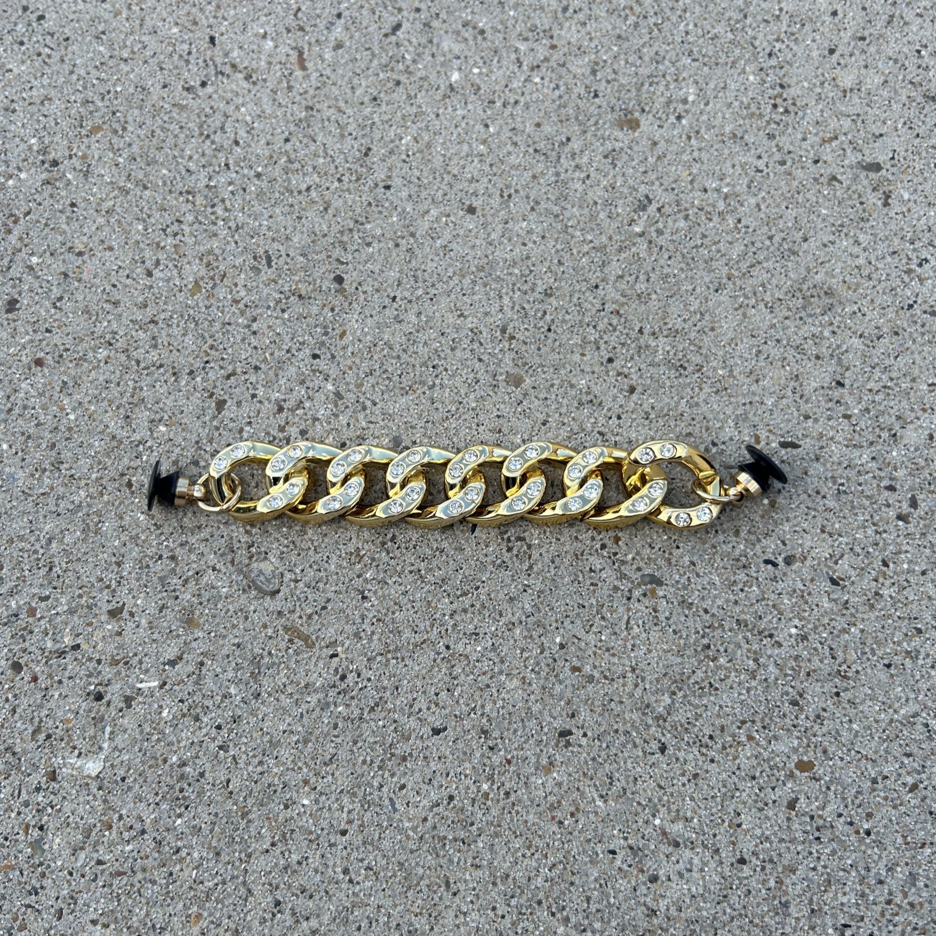 Lightly Blinged Cuban Croc Chain