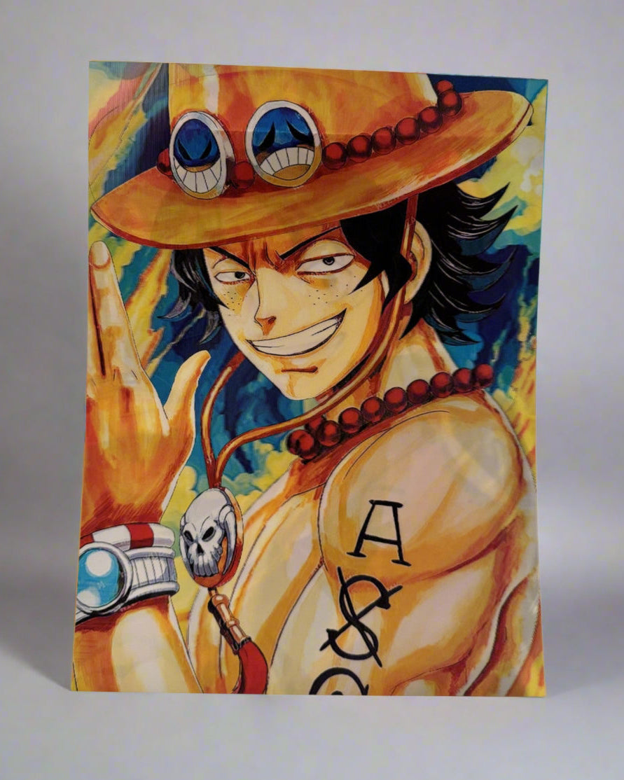 Luffy x Ace x Sabo 3D Anime Poster