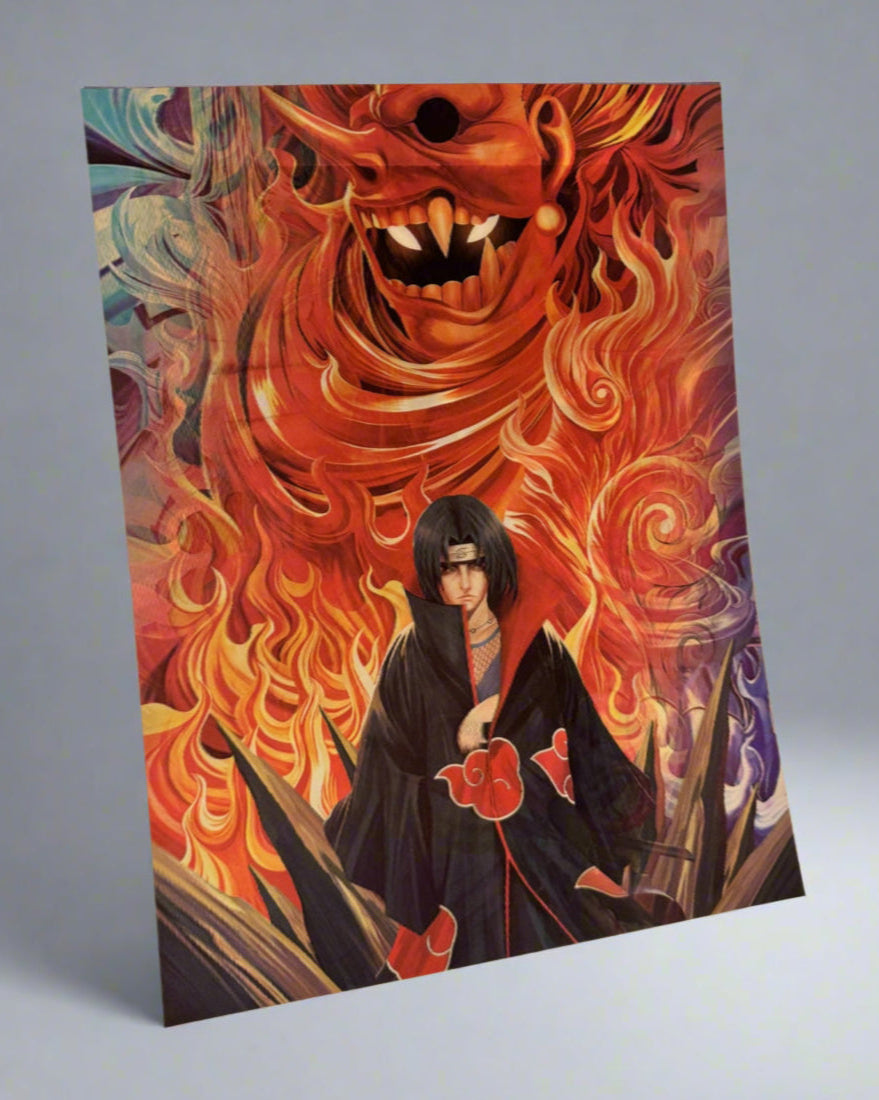 Madara x Sasuke x Itachi 3D Anime Poster