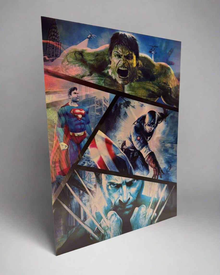 Marvel & DC Etc. 3D Poster