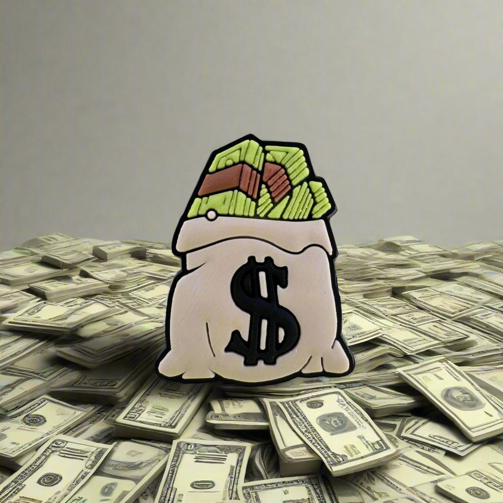 Money Bag Croc Charm