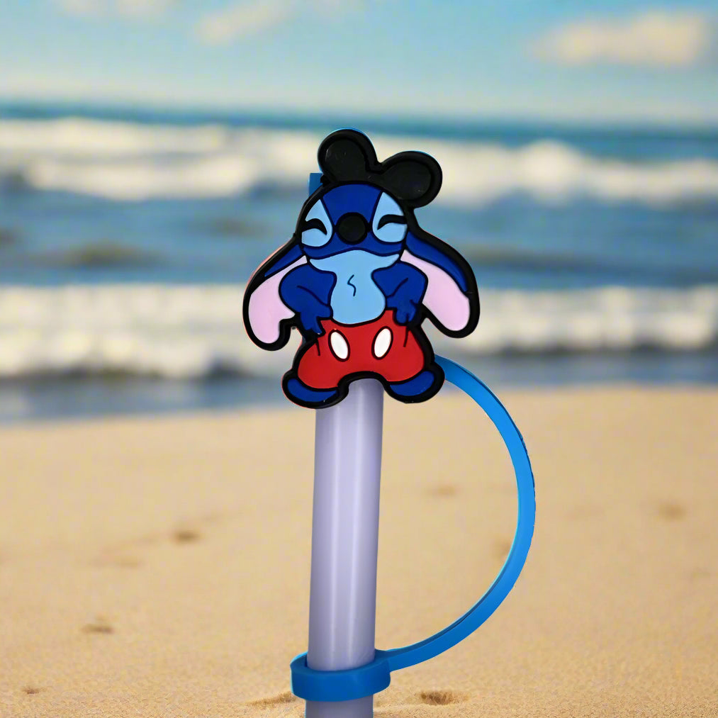 Mouse Stitch Croc Straw Topper
