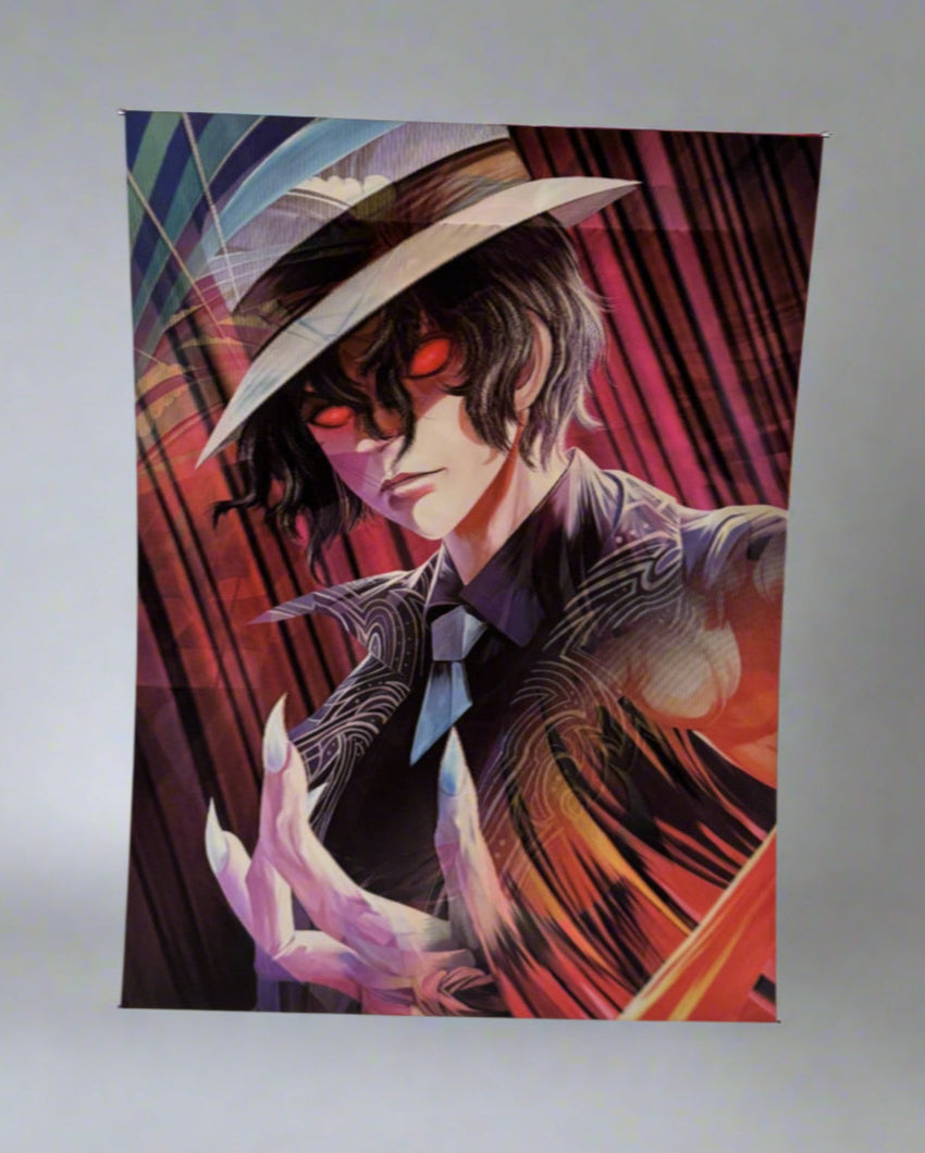 Muzan x Tanjiro x Nezuko 3D Anime Poster