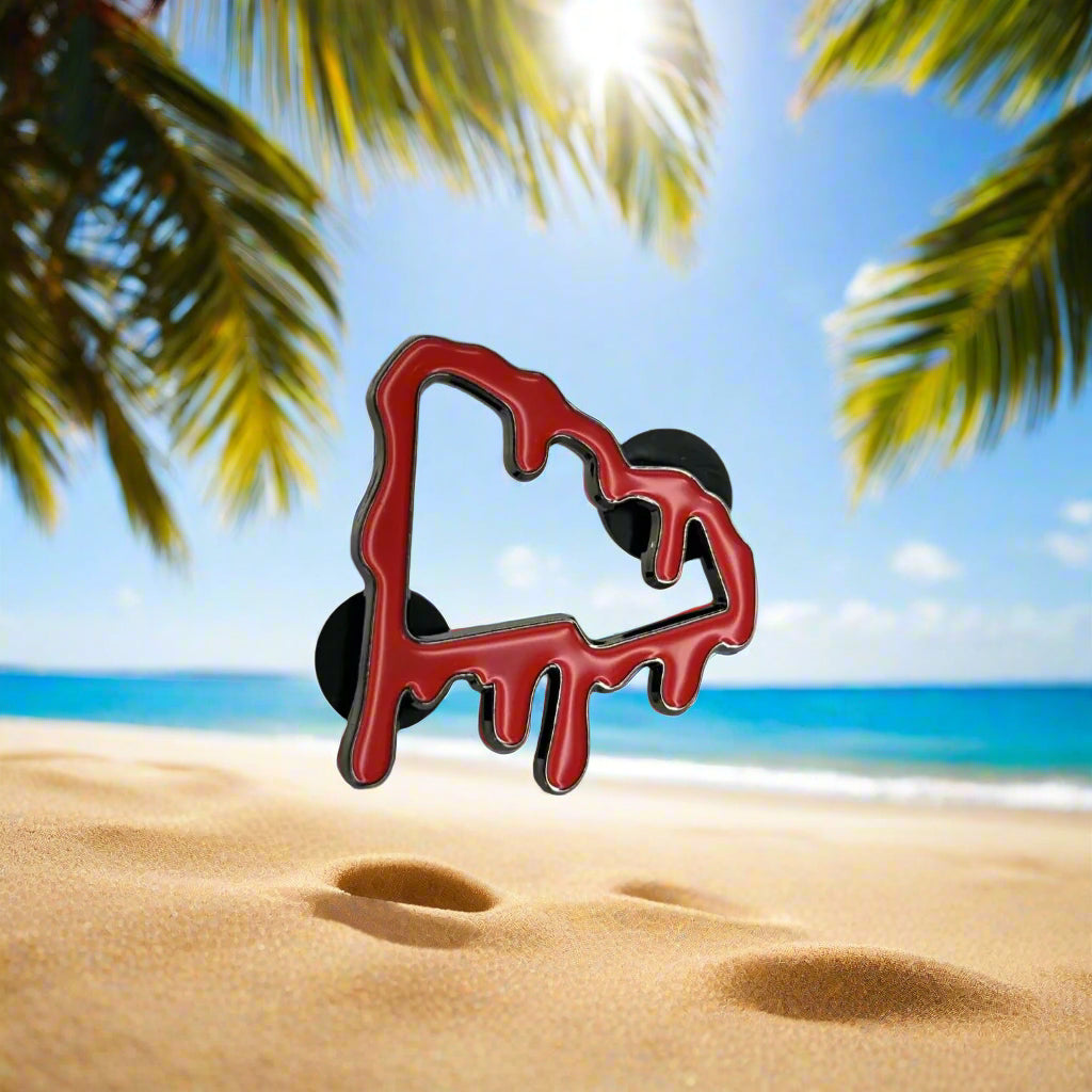 New Era Cap Pin - Dripping Red