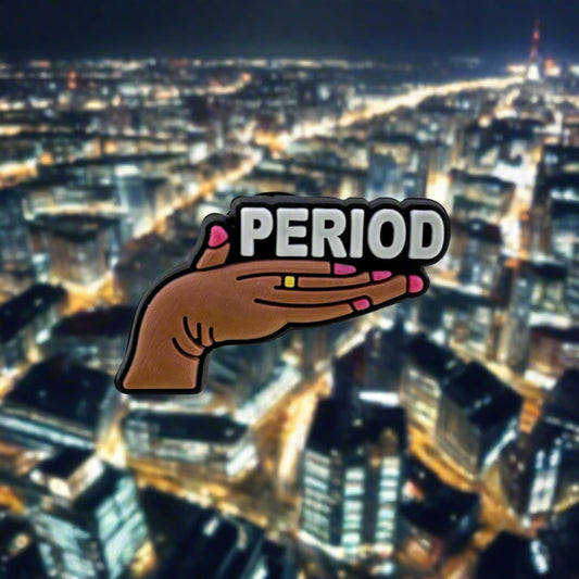 PERIOD. Quote Croc Charm