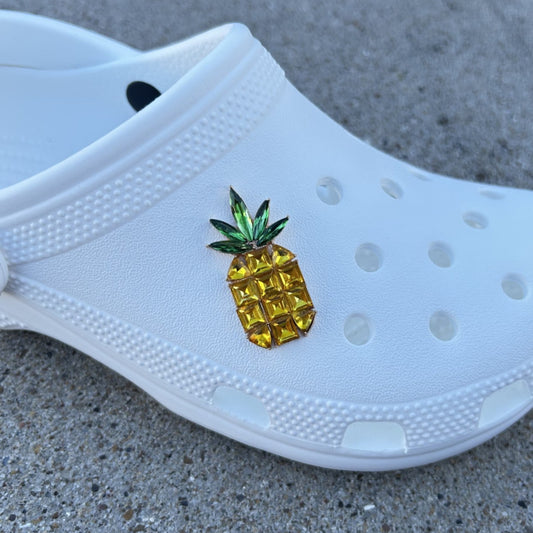 Pineapple Bling Croc Charm