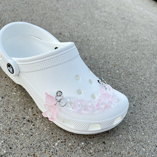 Pink Bear Croc Chain