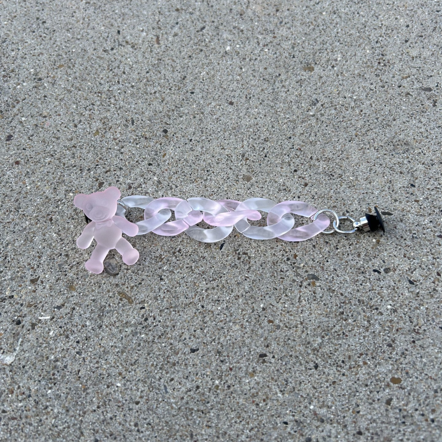 Pink Bear Croc Chain