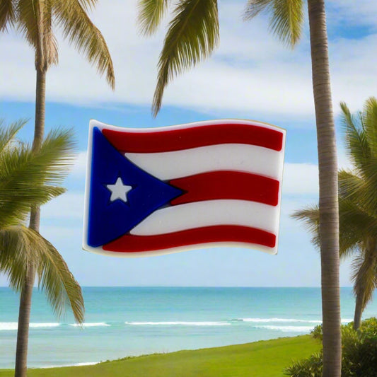 Puerto Rico Flag Croc Charm