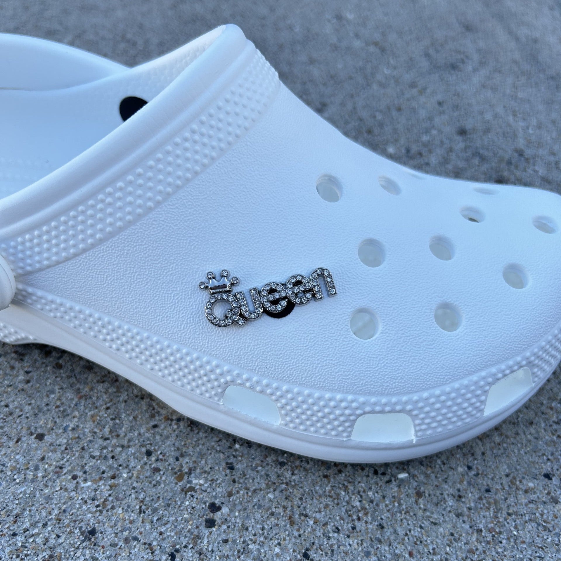 Queen Bling Croc Charm