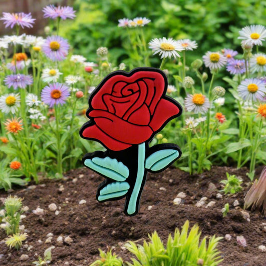 Rose Croc Charm