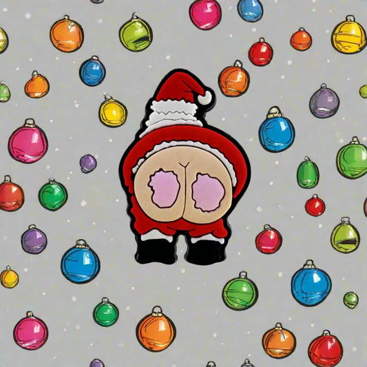 Santa Mooning Croc Charm