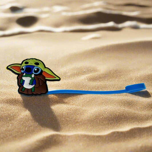 Stitch Yoda Croc Straw Topper