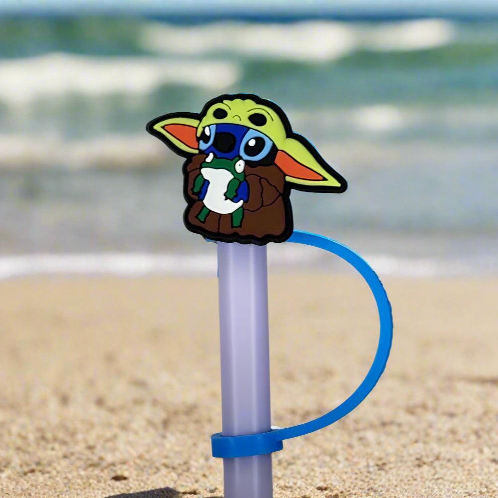 Stitch Yoda Croc Straw Topper