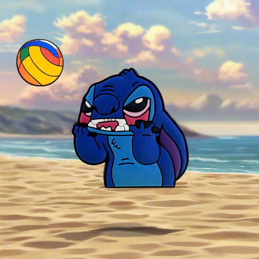 Stressed Stitch Croc Charm