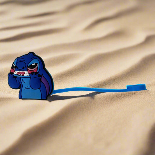 Stressed Stitch Croc Straw Topper