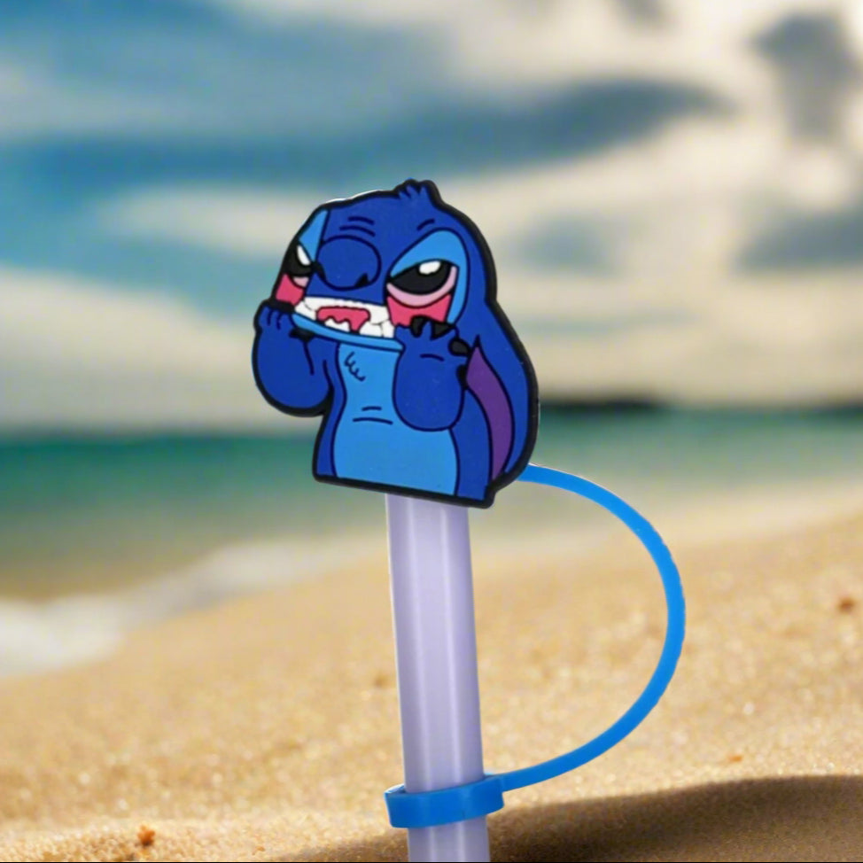 Stressed Stitch Straw Topper