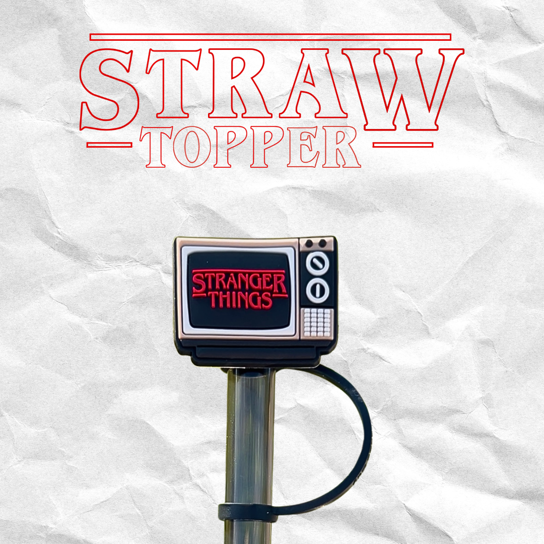 Supernatural Retro 80s Vibes Sci-Fi Accessory Bundle - 3D Poster, Shoe Charms & Straw Topper.3