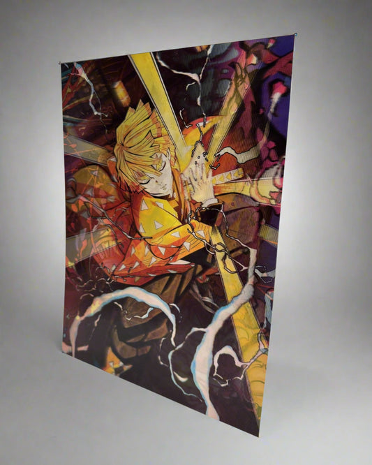 Tanjiro x Nezuko x Zenitsu 3D Anime Poster