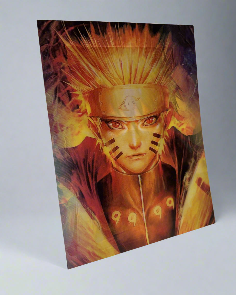 Team 7 3D Anime Poster