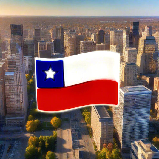 Texas Flag Croc Charm