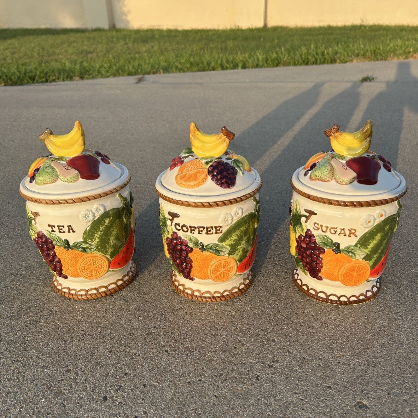 Tropical Glass Kitchen Containers
