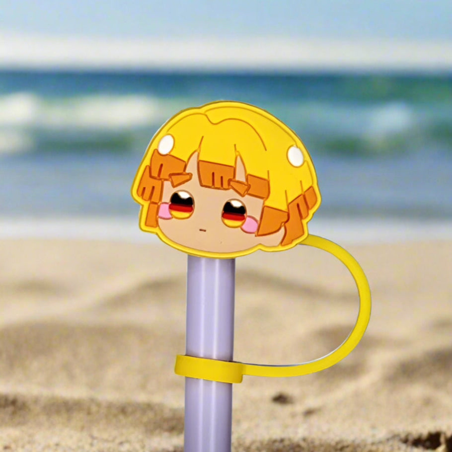 Zenitsu Croc Straw Topper
