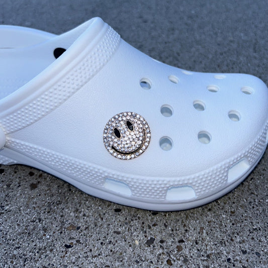 Smiley Bling Croc Charm