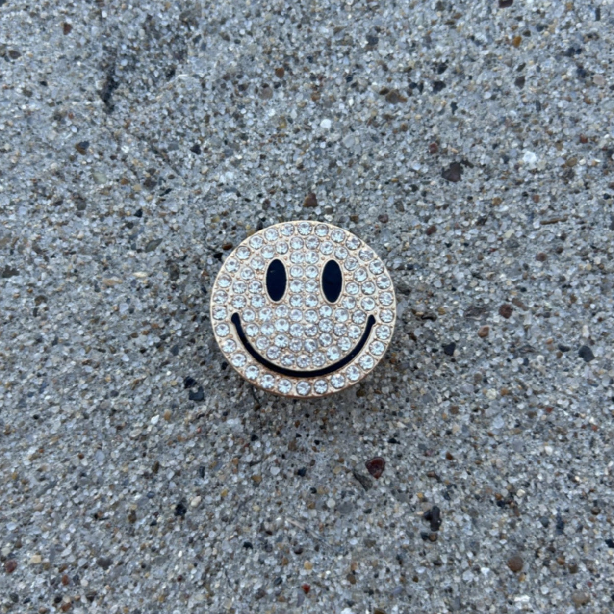 Smiley Bling Croc Charm