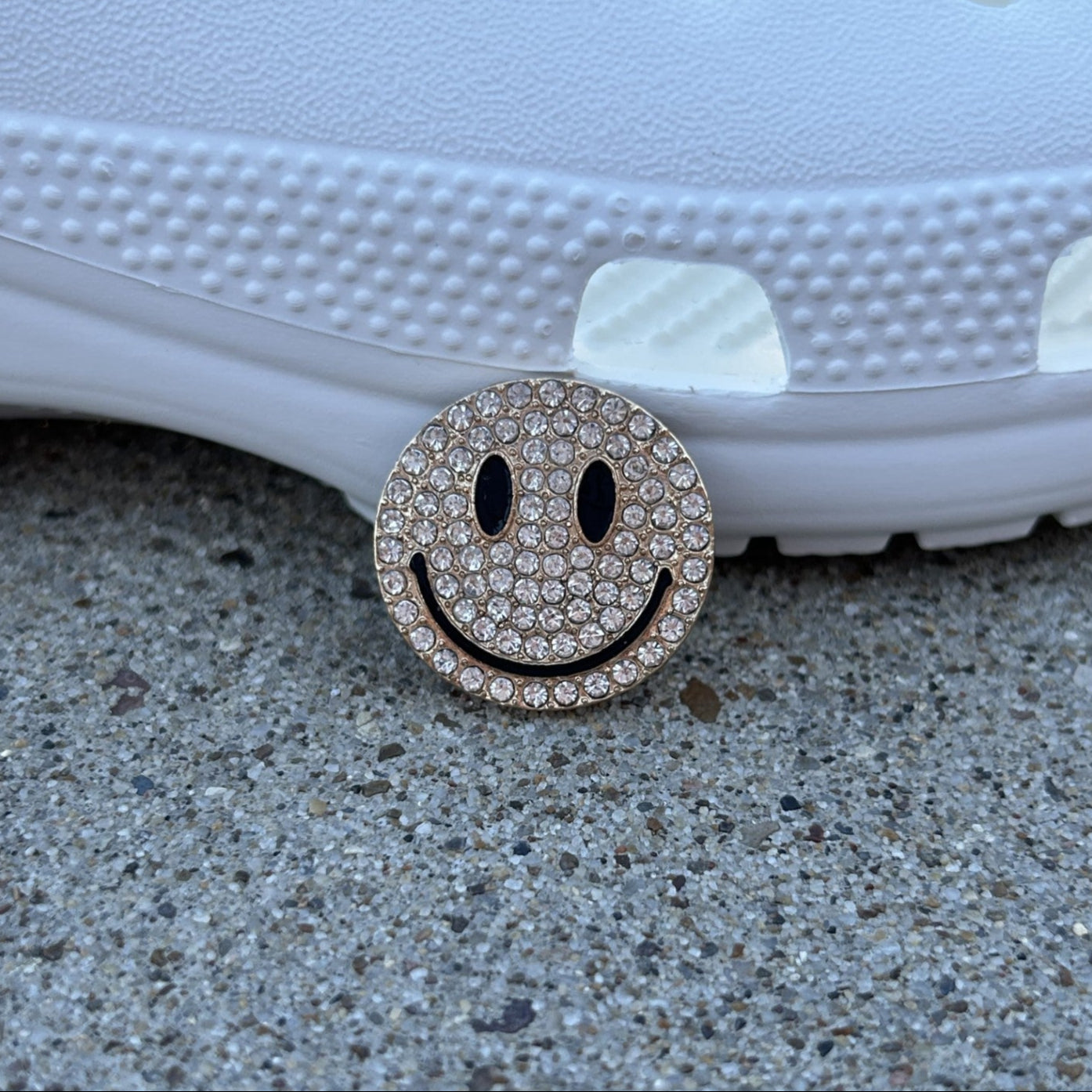 Smiley Bling Croc Charm