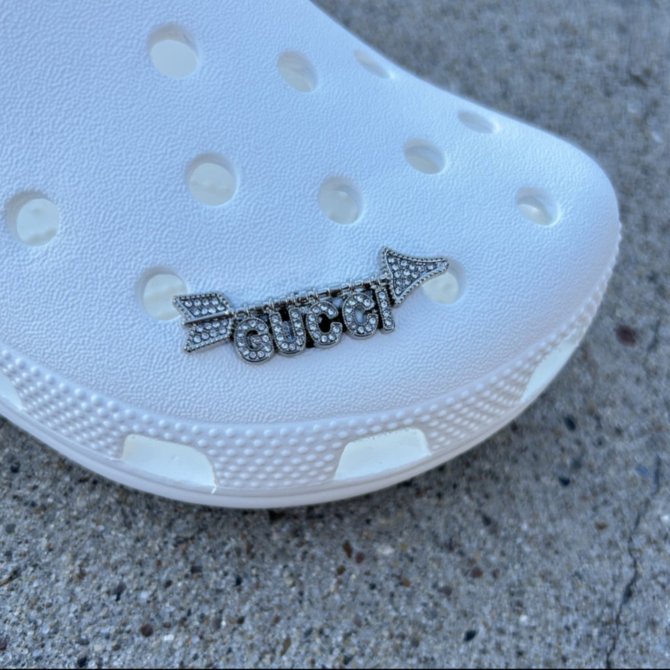 Arrow Bling Croc Charm